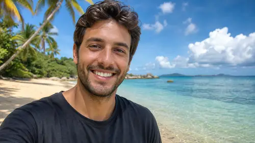 Smiling Portrait on Tropical Beach - Professional Blend