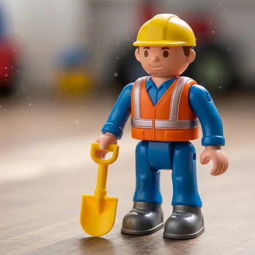 Kids Construction Worker Toy - Boneco Infantil Construtor