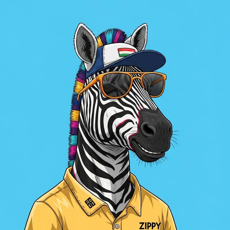 Meet Zippy: The Fun-Loving & Energetic Zebra Exploring the World!