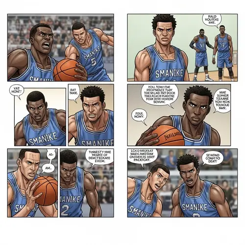 Dynamic Basketball Comic Book Story - SMANIKE
