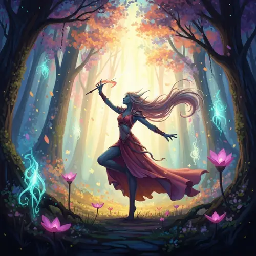 Mystical Creature in Dreamy Forest | Surreal Fantasy Art