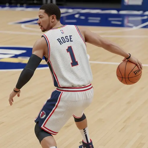 Derrick Rose Inspired 3D Basketball Jersey