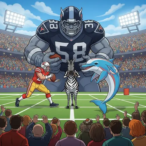 Colossal Titan vs Majestic Dolphin: NFL Officiating Metaphor