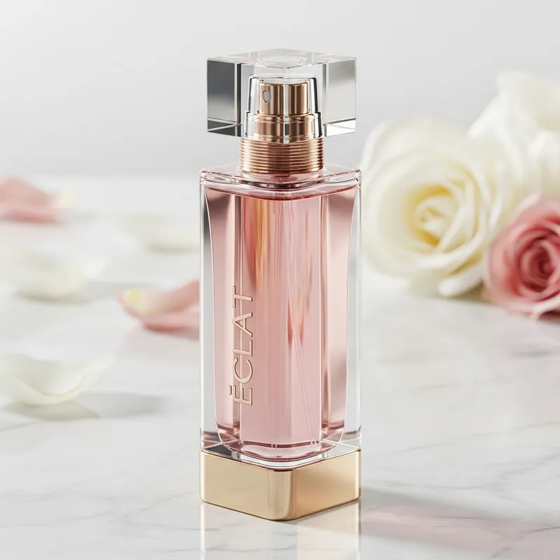 Modern Feminine Perfume Bottle Mockup Design Modern Feminine Perfume Bottle Mockup Design