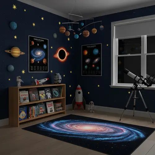 Child's Universe: Galactic Bedroom for Cosmic Dreamers