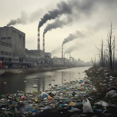 A Harrowing Image of Pollution: Diminished Skies and Wasted Lands