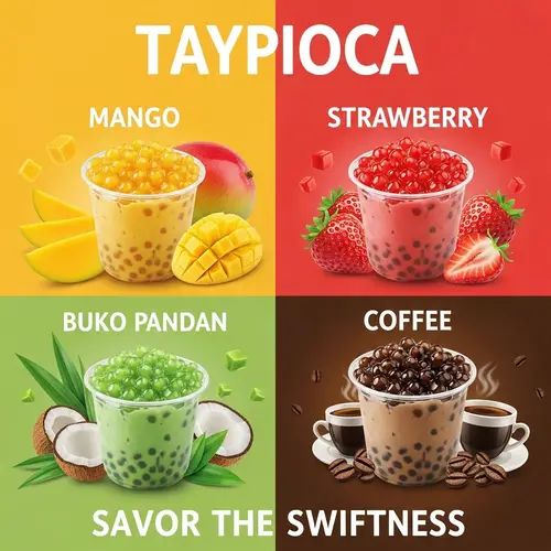 Taypioca: Savor the Swiftness with 4 Unique Flavors