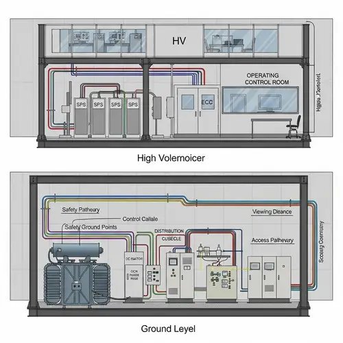 Two-Tier ICRH HVDC Power Supply Layout | Organized Components