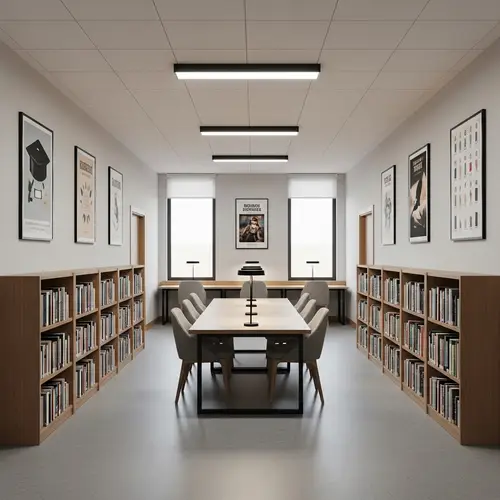 Minimalist Library Study Room Design Ideas