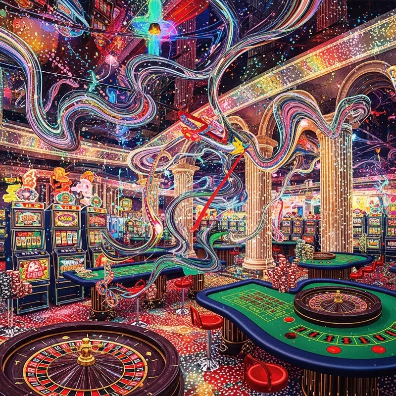 Colorful Abstract Casino Environment