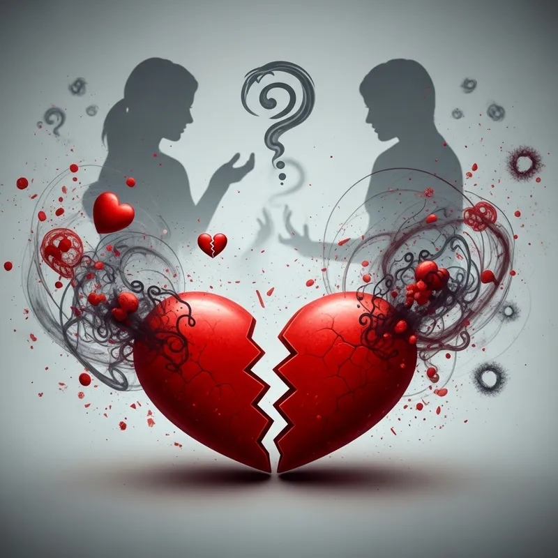 Infidelity Art: Cracked Hearts & Betrayal Emotions