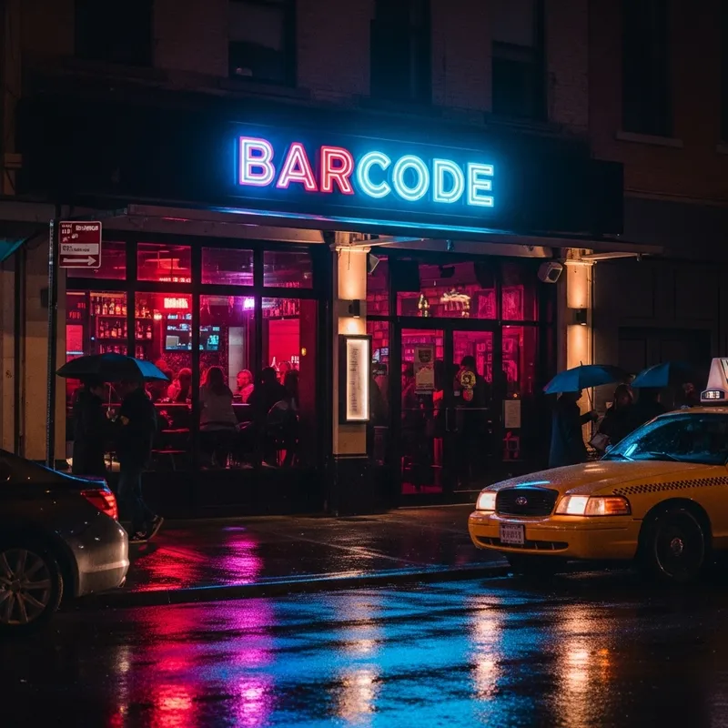 Barcode Bar: A Lively Nighttime Experience