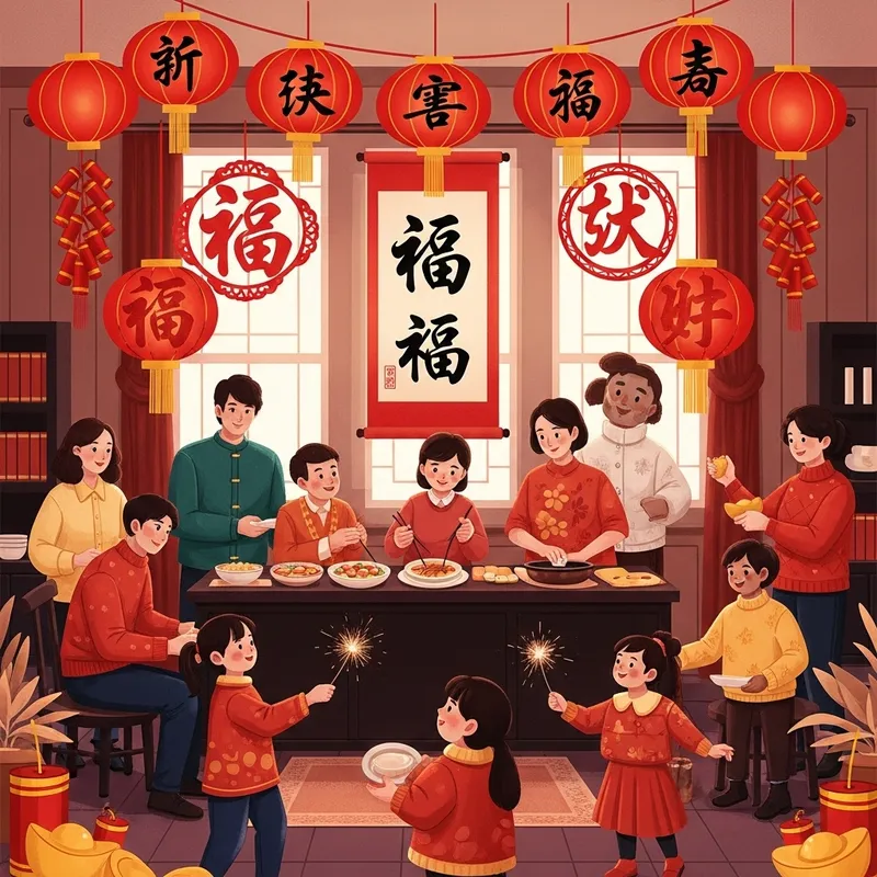 Happy Chinese New Year Prosperity Blessings