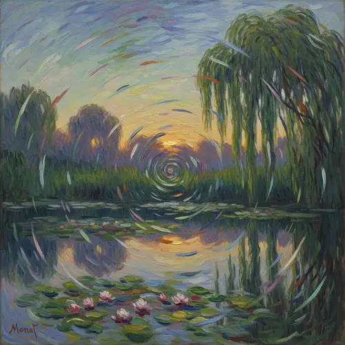 Dizziness in Impressionism: A Monet Inspired Vision