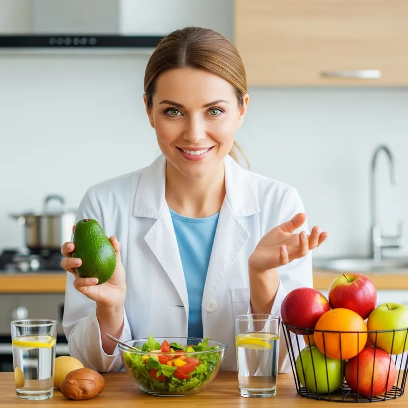 Nutritionist with Green Eyes