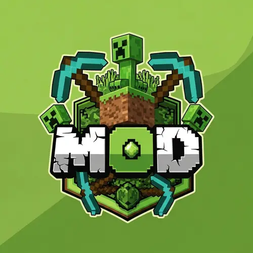 Minecraft Mod Logo Design | Fun & Blocky Logo Graphic