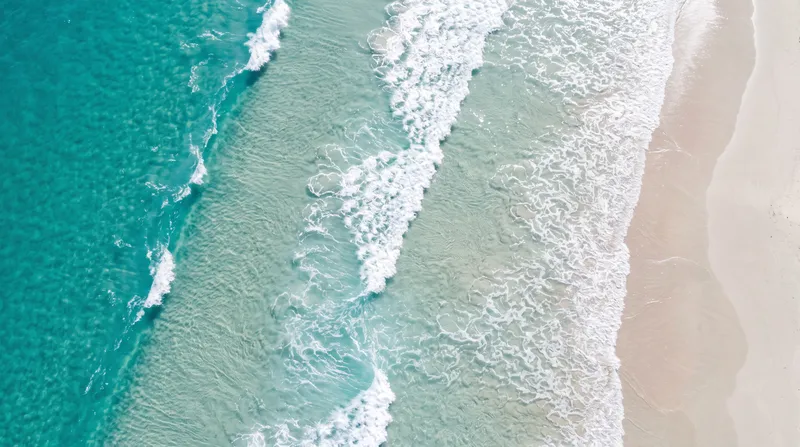 Turquoise Waves and Sandy Shores Aerial Photography Turquoise Waves and Sandy Shores Aerial Photography