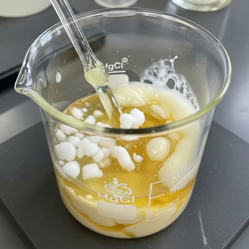 Chemical Reaction: Egg Albumin + Mercury(I) Chloride