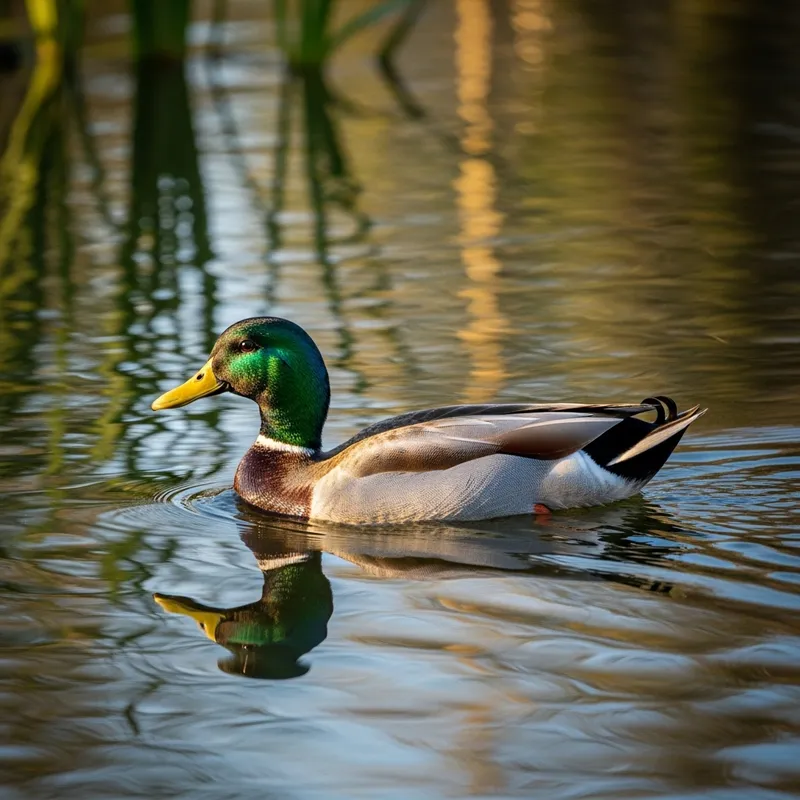 Tranquil Duck in Natural Habitat