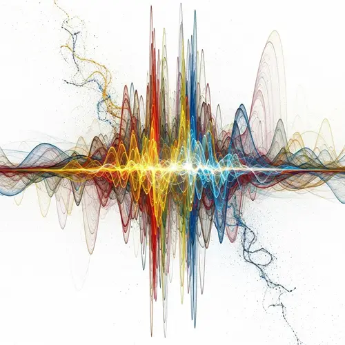 Vibrant Energies in Quantum Field: Primary Colors Art