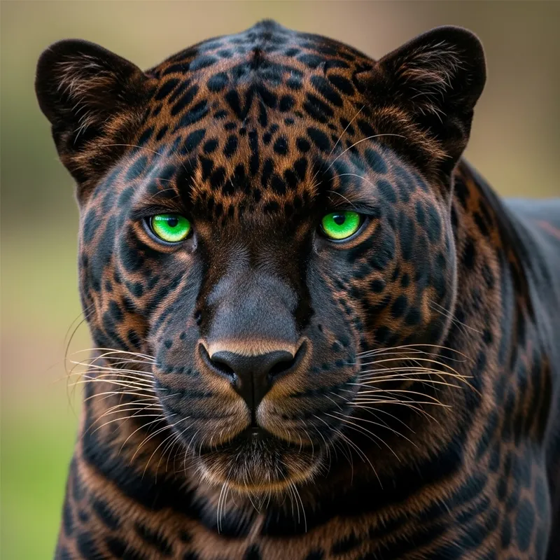 Majestic Black Panther with Surreal Colors