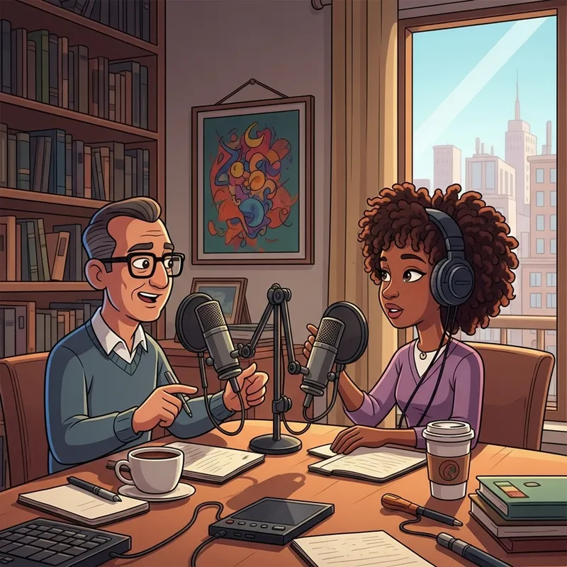 Fun Podcast Cartoon Background Fun Podcast Cartoon Background