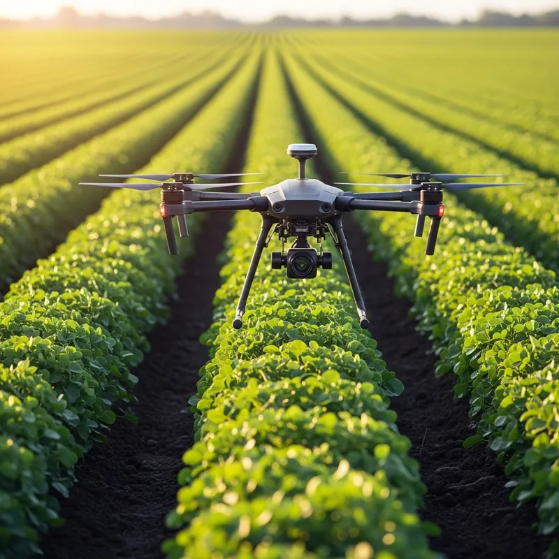 Smart Agriculture: Drones Monitoring Crops Efficiently