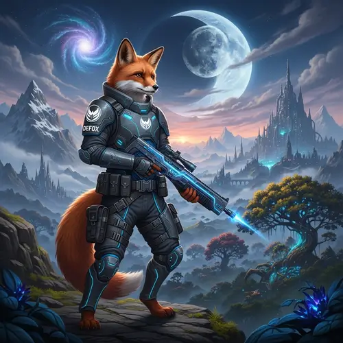 Defox: Futuristic Military Fox in Fantasy World