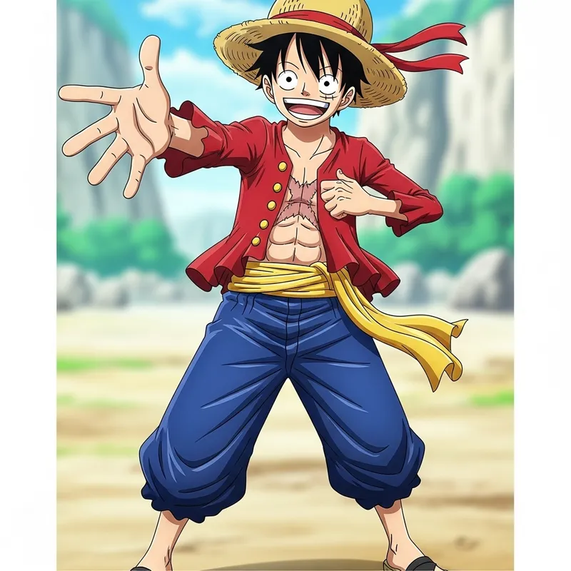 Monkey D Luffy | Adventure-Ready Anime Character