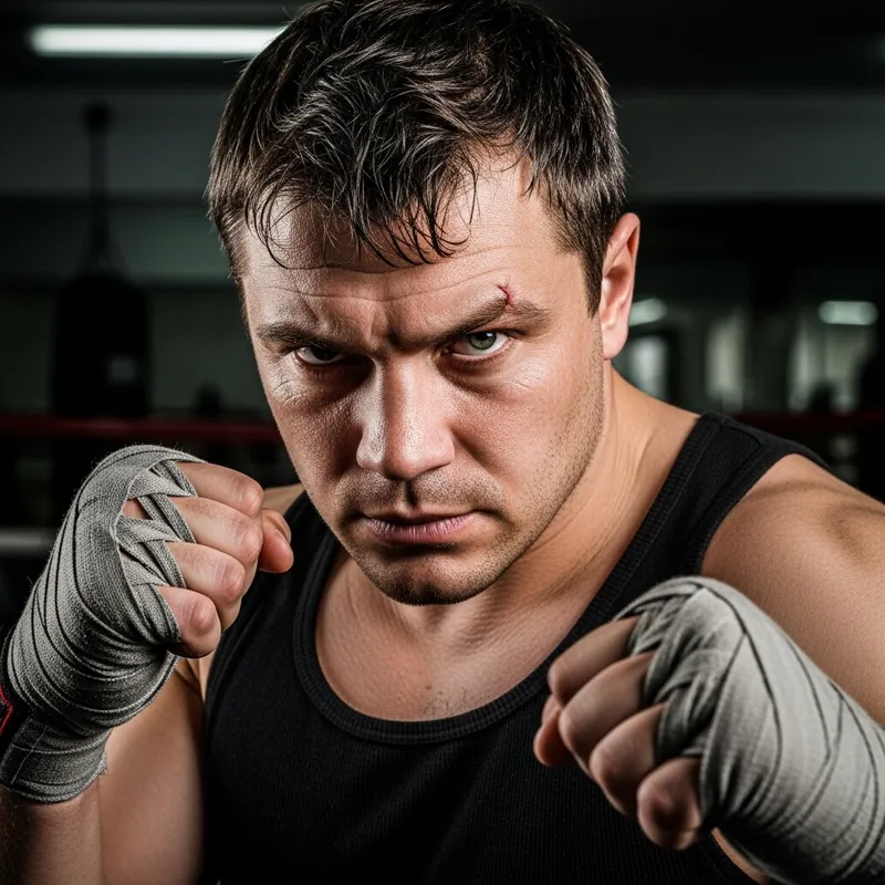 Strong Russian Boxer, 34, Athletic with Stern Look | Impressive Image Strong Russian Boxer, 34, Athletic with Stern Look | Impressive Image