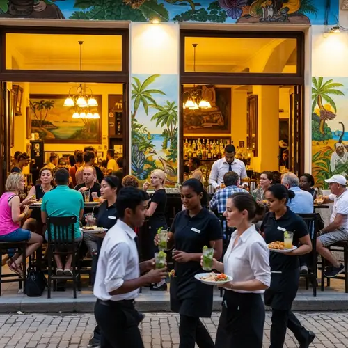 Bustling Bar in Havana | Cuban Cocktails & Tropical Vibes