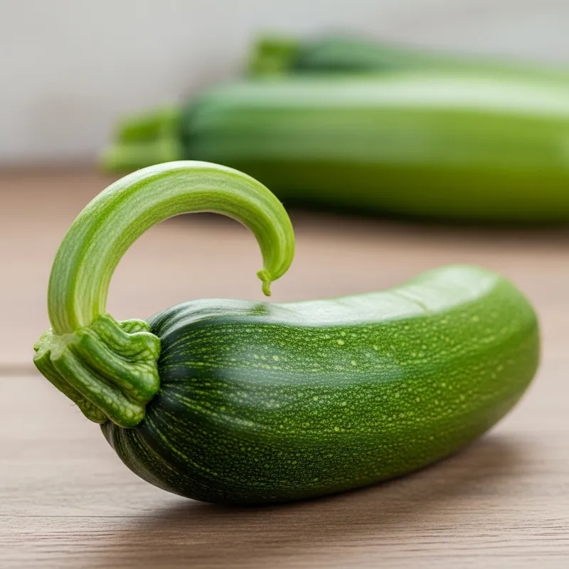 Fresh Green Zucchini on Wooden Table Fresh Green Zucchini on Wooden Table