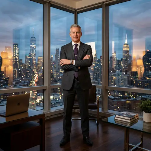 C-Suite Executive Portrait in Tailored Suit