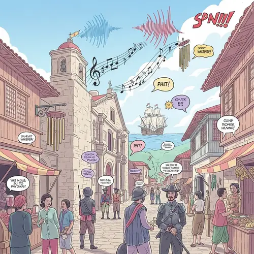 Surreal Illustration of Spanish Colonization in the Philippines