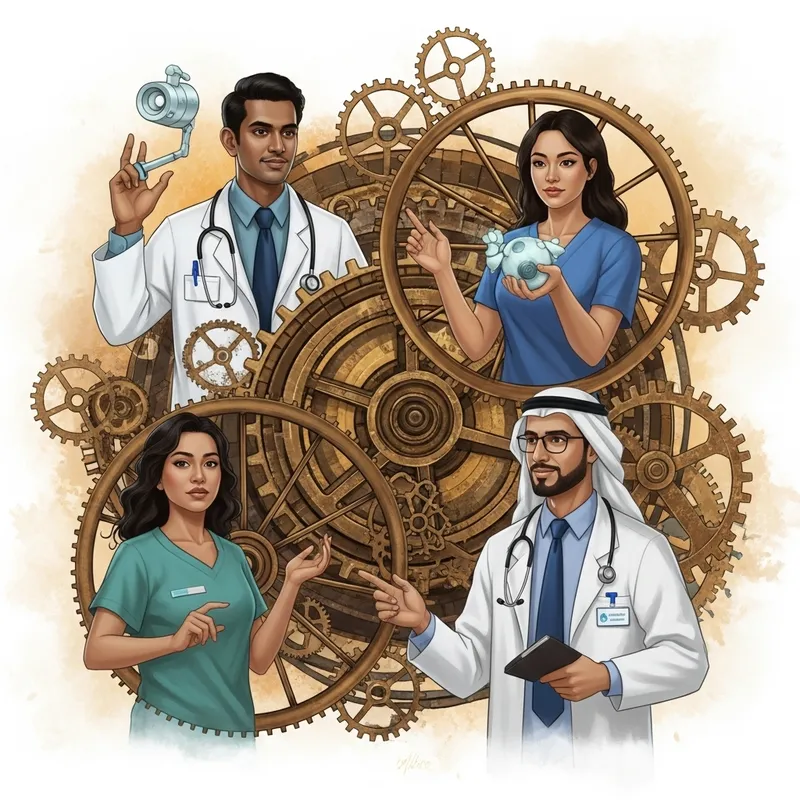 Steampunk Interconnectivity: Dynamic Medical Genre Illustration
