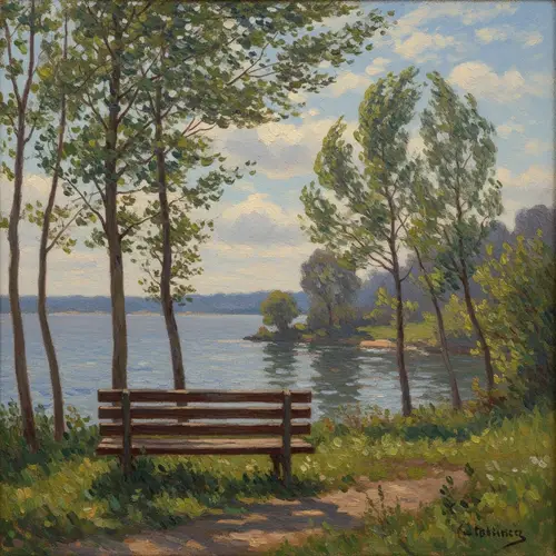 Calm Anxiety with Impressionistic Water Scene