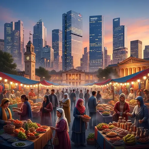 Urban Melting Pot: Cities of Vibrant Energy and Cultural Diversity