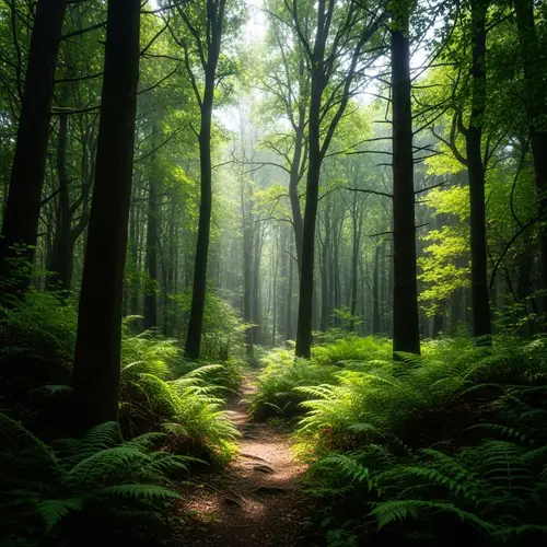 Abstract Forest Art: Captivating Woodland Interpretations