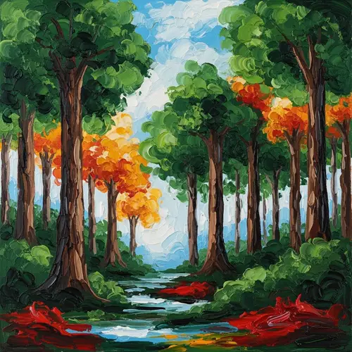 Forest Conservation Abstract Expressionism Art