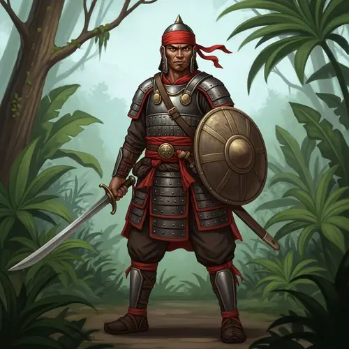 Traditional Maharlika Warrior of the Philippines