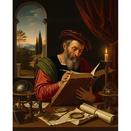 Renaissance Style Transcription in Artistic Colors