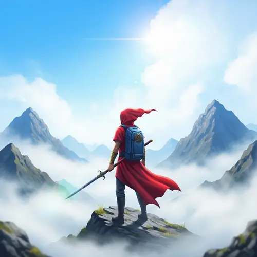 Majestic Mountain Peak Fantasy - Awe-Inspiring Ethereal Scene