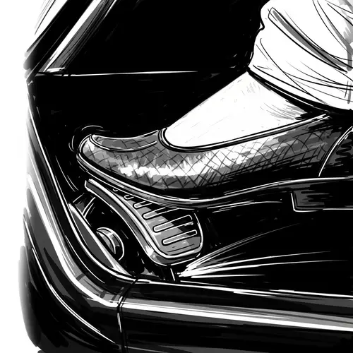 South Asian Woman's Foot on Gas Pedal - Speed & Adrenaline