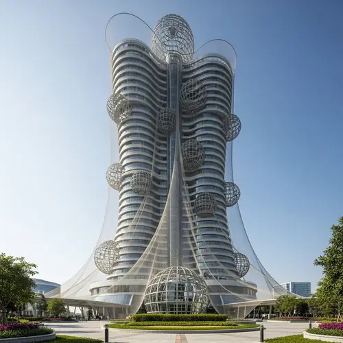 Fishing Net Inspired Architectural Marvel