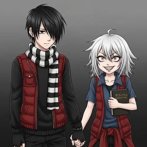 Emo Boy & Girl: Unique Fashion Style and Unnerving Smiles