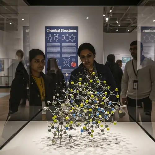 Complex Molecular Structure Model in Science Museum