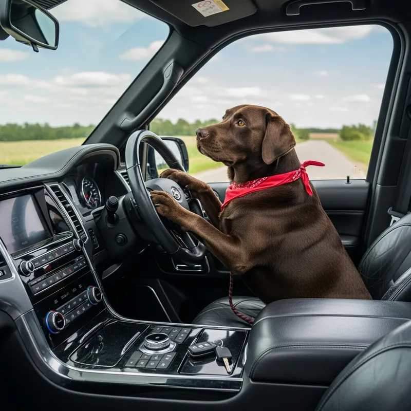 Cute Dog Driving SUV | Fun Adventure with Mans Best Friend