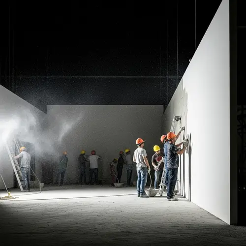 Hyper Realistic White Dust Artwork with Luminous Rays