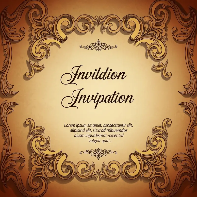 Vintage Style Invitation Printing