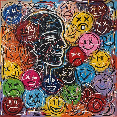 Abstract Expressionism of Human Emotions | Artistic Interpretation
